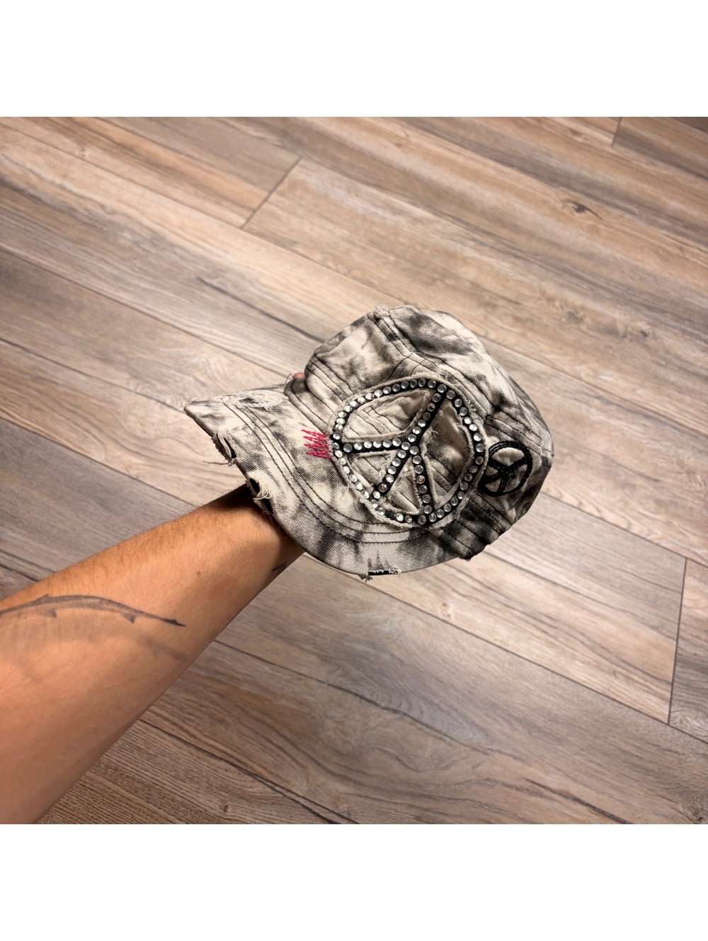 Leader Tie-Dye Peace Sign Cotton Cap Hat